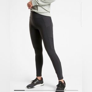 Athleta Delancey Moto Tights Black Small